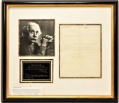 ALBERT EINSTEIN SIGNED AUTOGRA