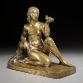 ALBERT GILBERT, ART DECO BRONZ