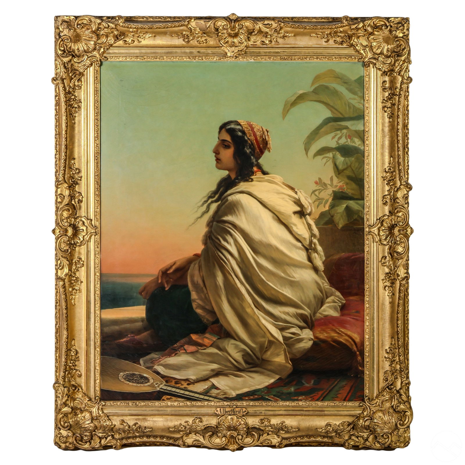 ALBERT GRAEFLE 19C PORTRAIT