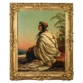 ALBERT GRAEFLE 19C PORTRAIT PA
