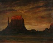 ALBERT GROLL OIL ON CANVAS MON