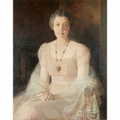 ALBERT HERTER, LARGE OIL ON CA