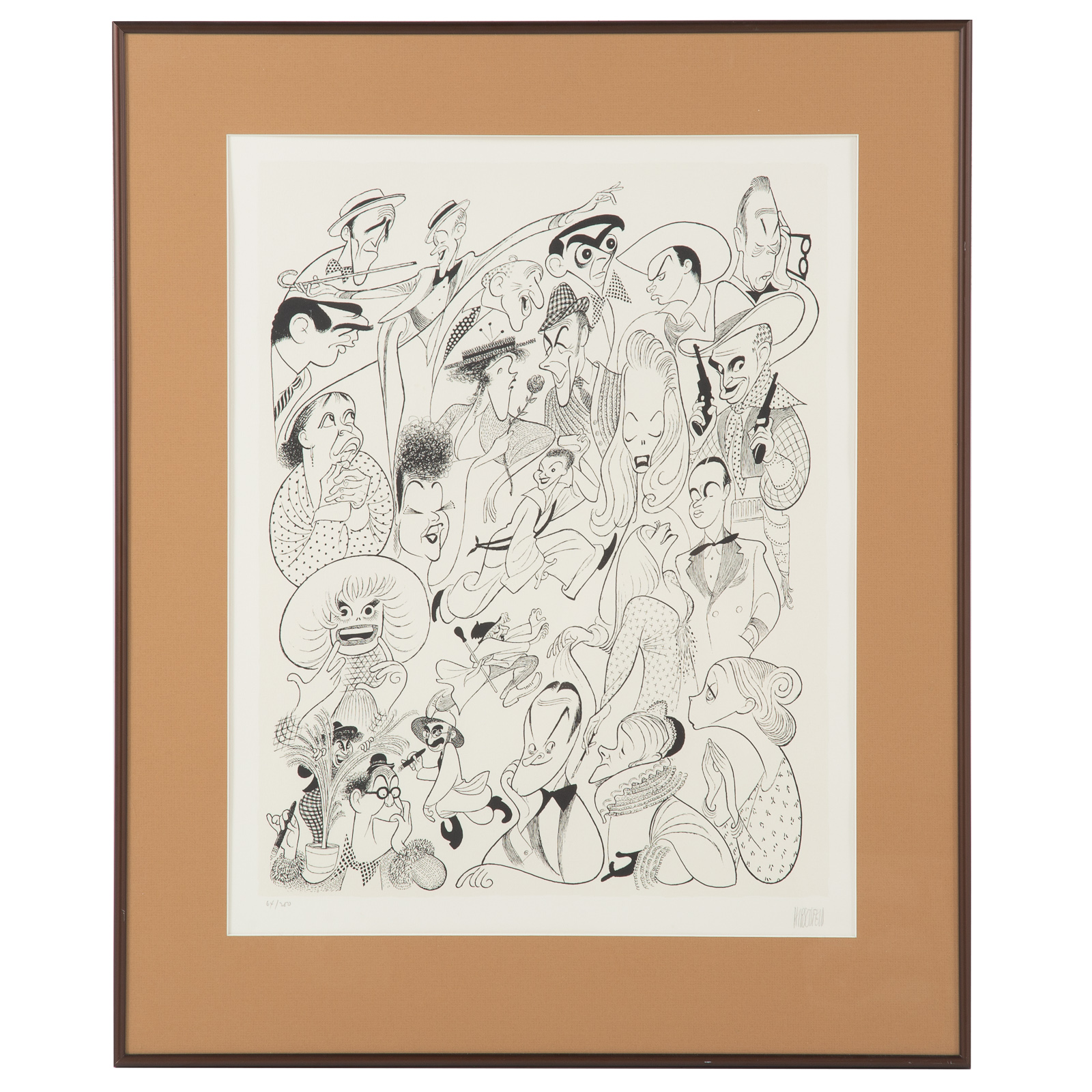 ALBERT HIRSCHFELD. "SCHUBERT