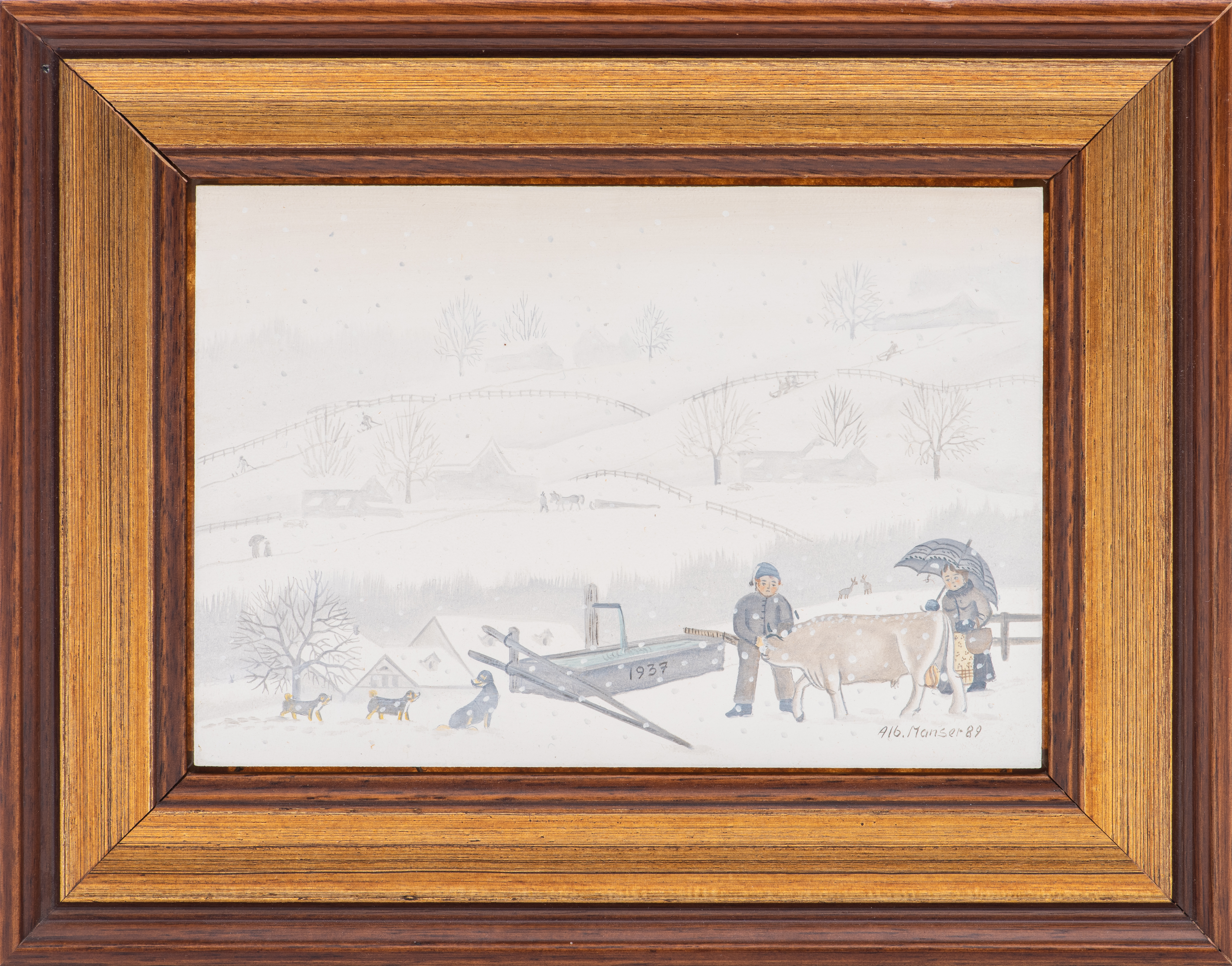 ALBERT MANSER FOLK ART OF WINTER IN