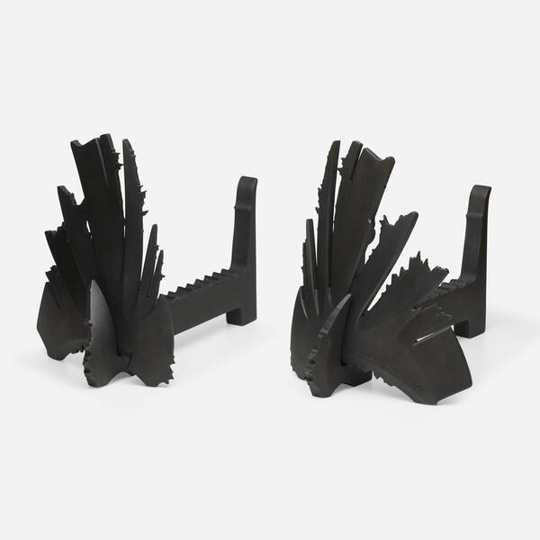 Albert Paley. Andirons, pair. 1992,