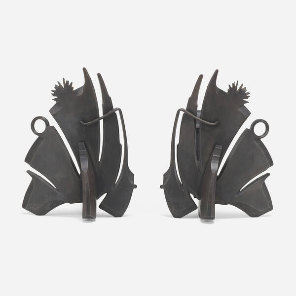 Albert Paley. Andirons, pair. 1996,