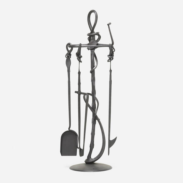 Albert Paley. Forged fireplace