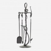 Albert Paley. Forged fireplace