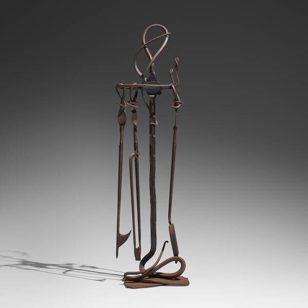 Albert Paley. Forged fireplace