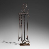 Albert Paley. Forged fireplace