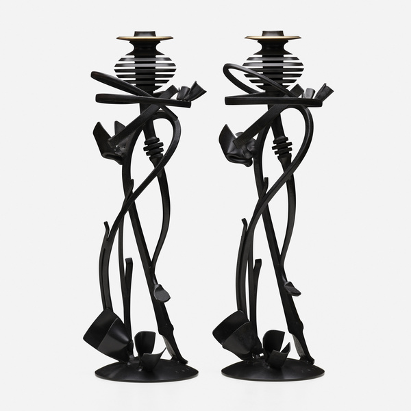 Albert Paley. Nebuli candleholders,