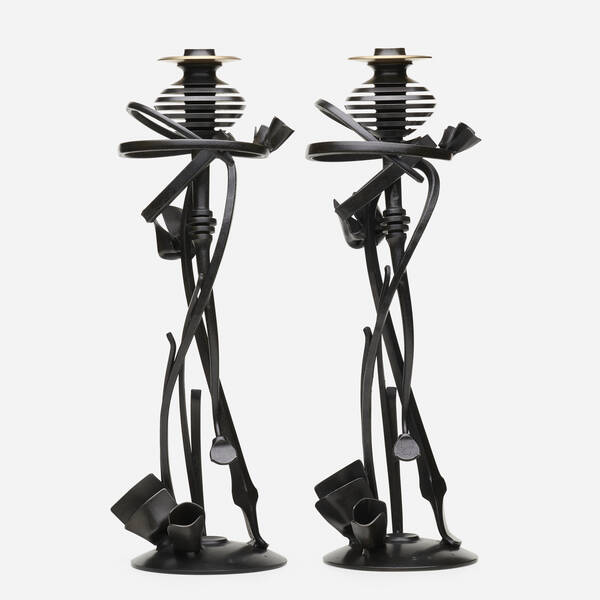 Albert Paley. Nebuli candleholders,