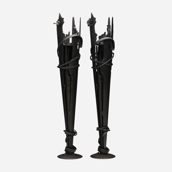 Albert Paley. Vulcan candleholders,