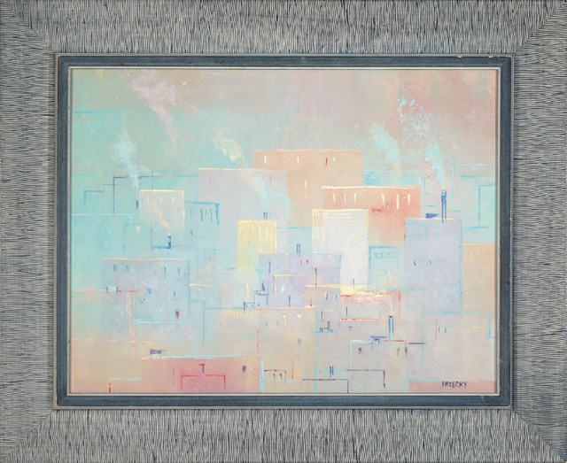 ALBERT PATECKY OIL ON PANEL