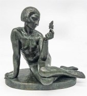 ALBERT PATRISSE "FEMME AU PAPI