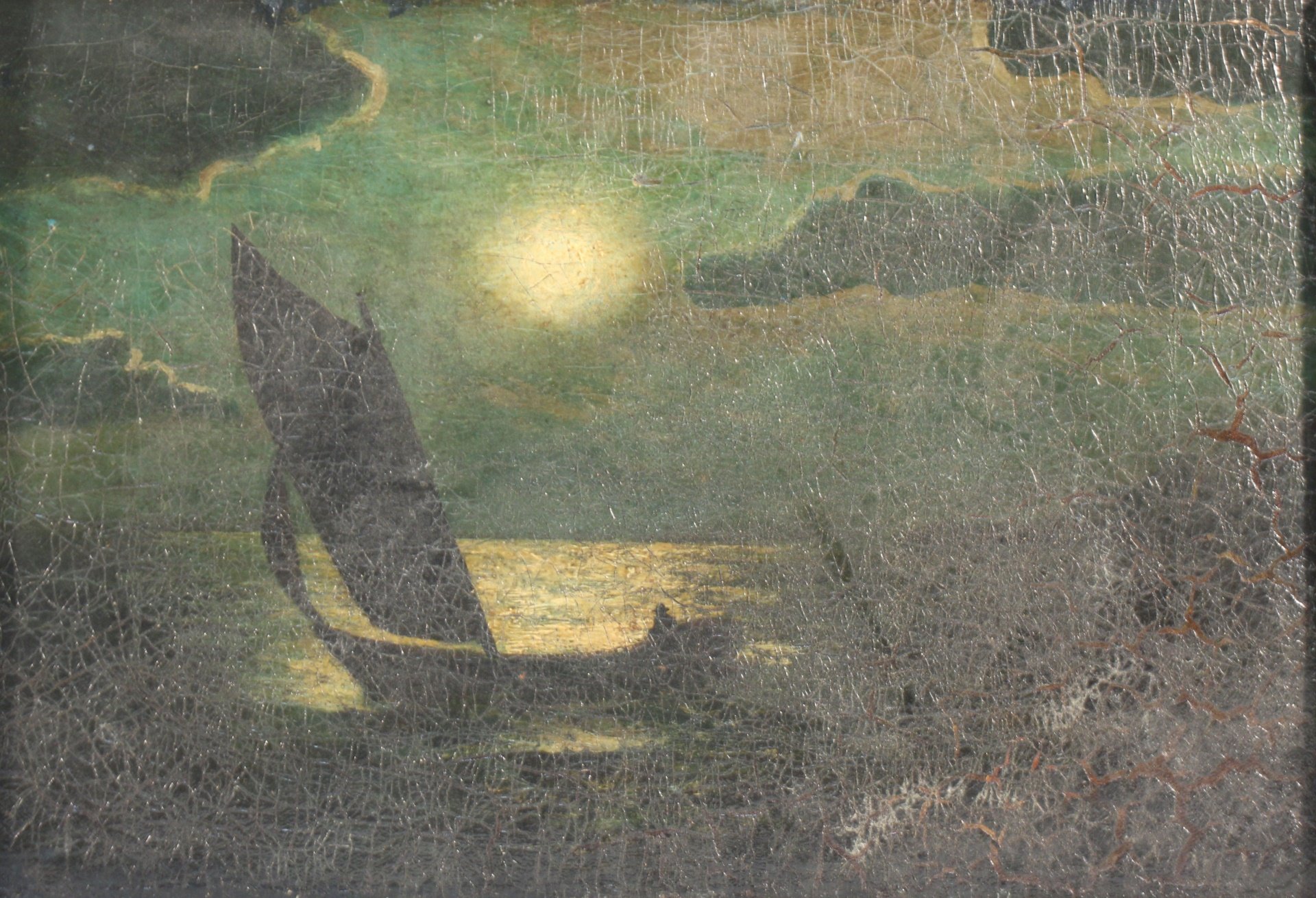 ALBERT PINKHAM RYDER (ATTR). Oil on
