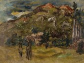 ALBERT RUNQUIST OIL ON BOARDAL