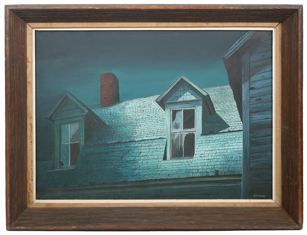 ALBERT SCHRODER PAINTING OF
