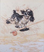 ALBERT STAEHLE GOUACHE "BUTCH