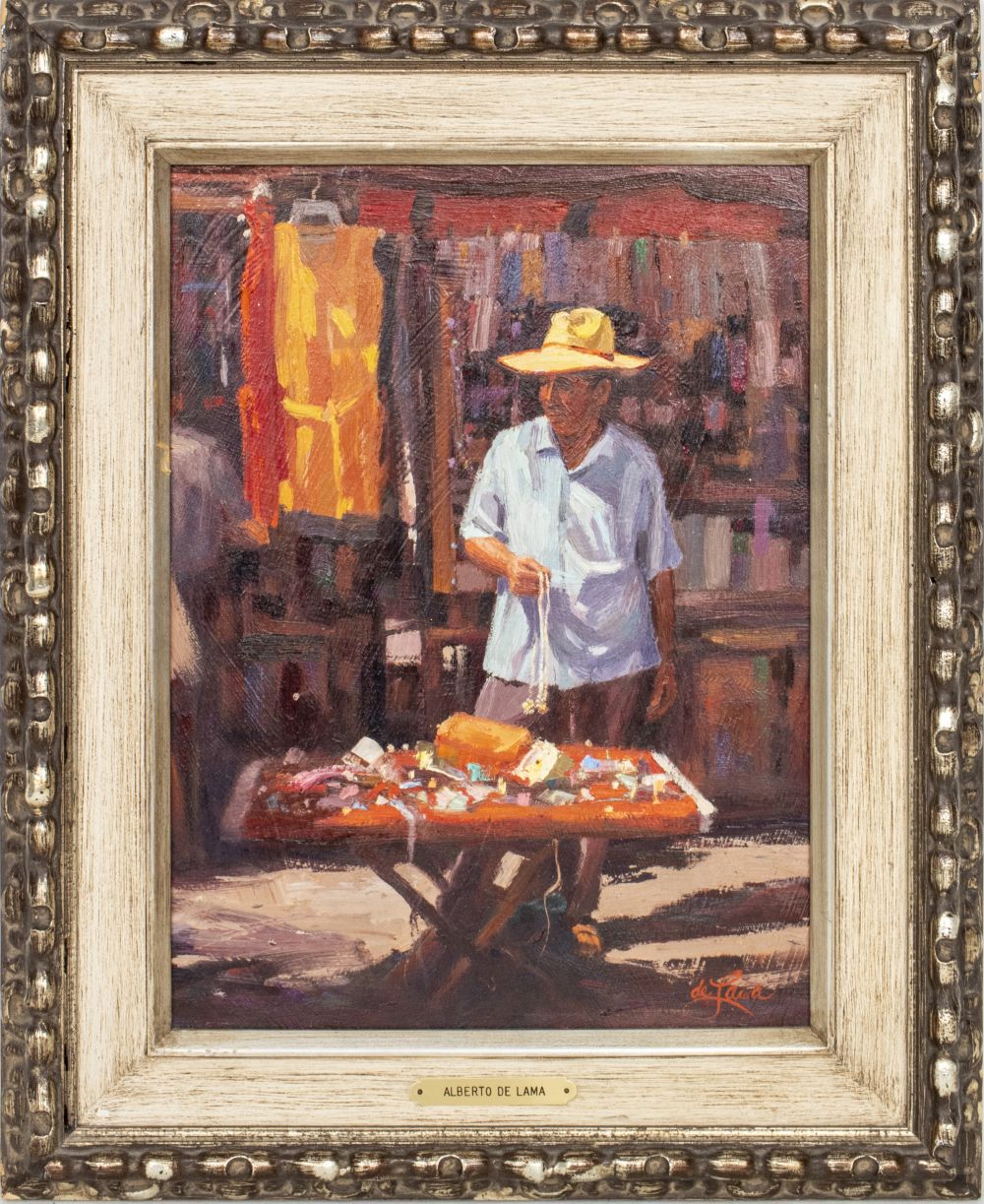 ALBERTO DE LAMA "BUHONERO" OIL ON