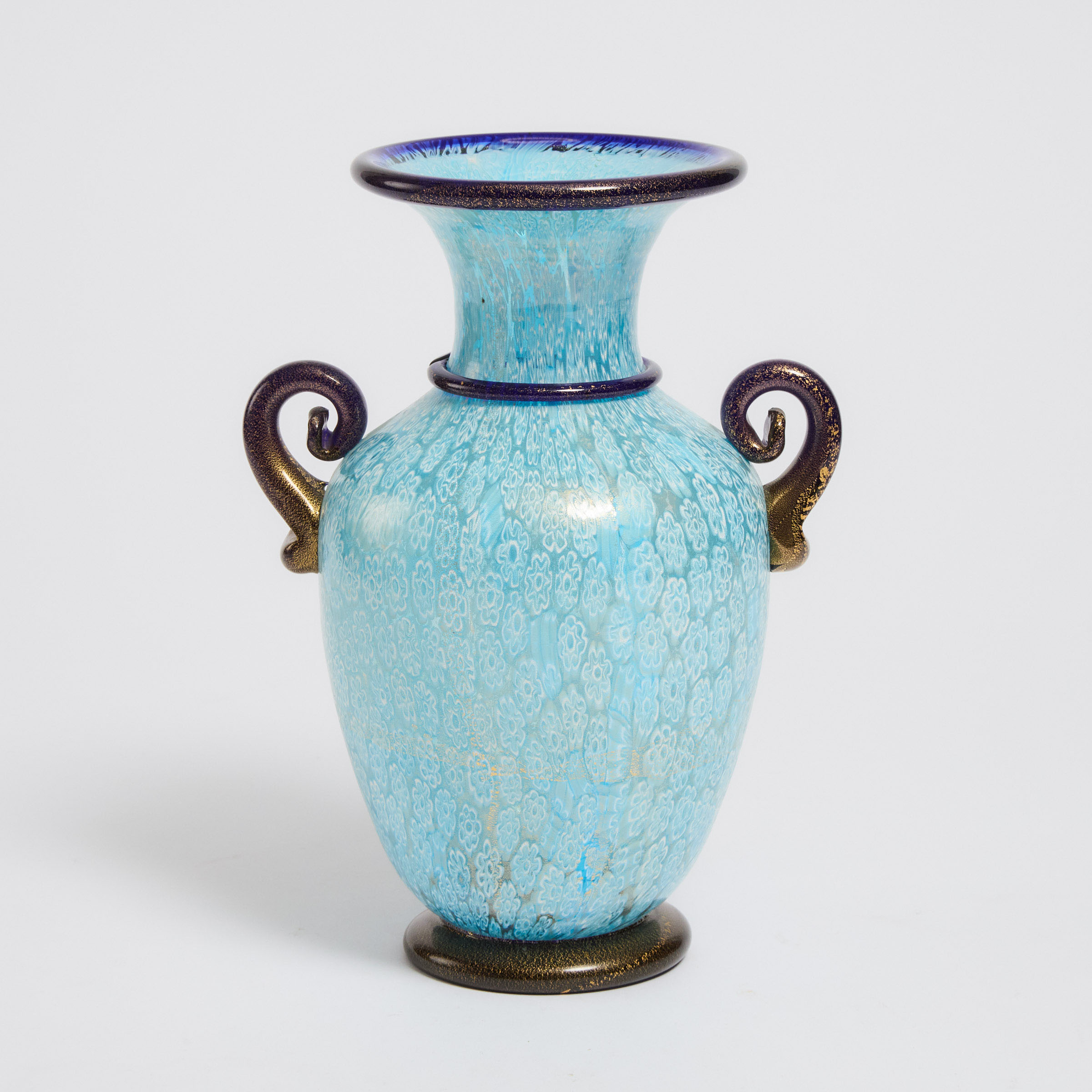 Alberto Dona Murano Blue Millefiori