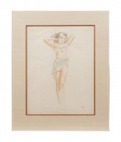 ALBERTO VARGAS 'BRUNETTE IN SW