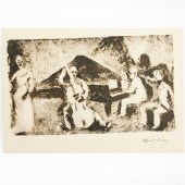 ALBERTO ZIVERI, ETCHING ON PAP