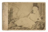 ALBINO LADY CABINET CARD.Albin