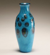 Albo Glass blue studio vase wi