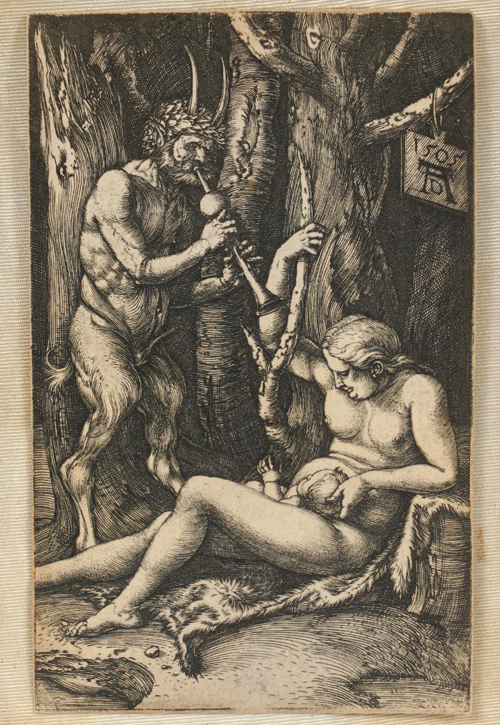 ALBRECHT DURER 'MUSICAL SATYR &