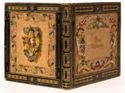 Album, 19th. 4to., cont. green