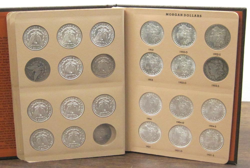 ALBUM OF THIRTY-NINE U.S. SILVER