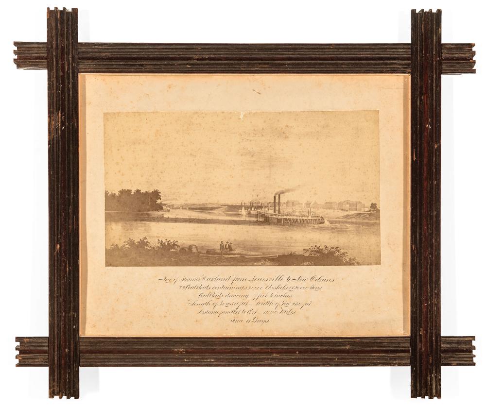 ALBUMEN PHOTOGRAPH OF THE STEAMBOAT
