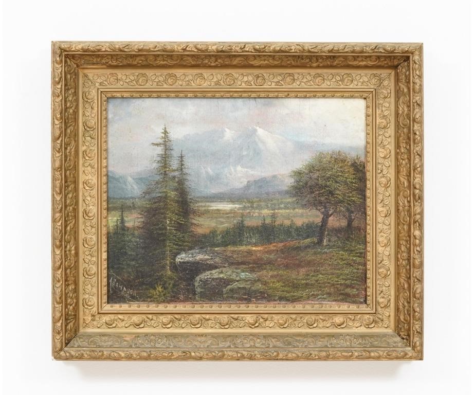 Alden Sampson (1853-?, NY/ME) oil