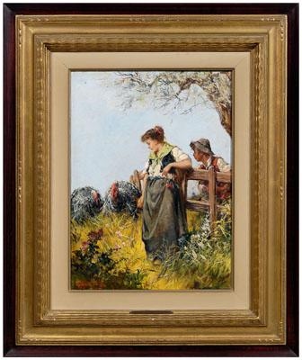 Aldo Affortunati painting (Italian,