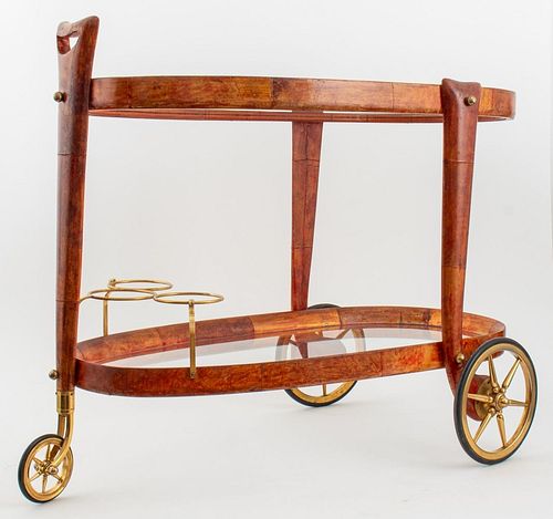 ALDO TURA LACQUERED GOAT SKIN BAR