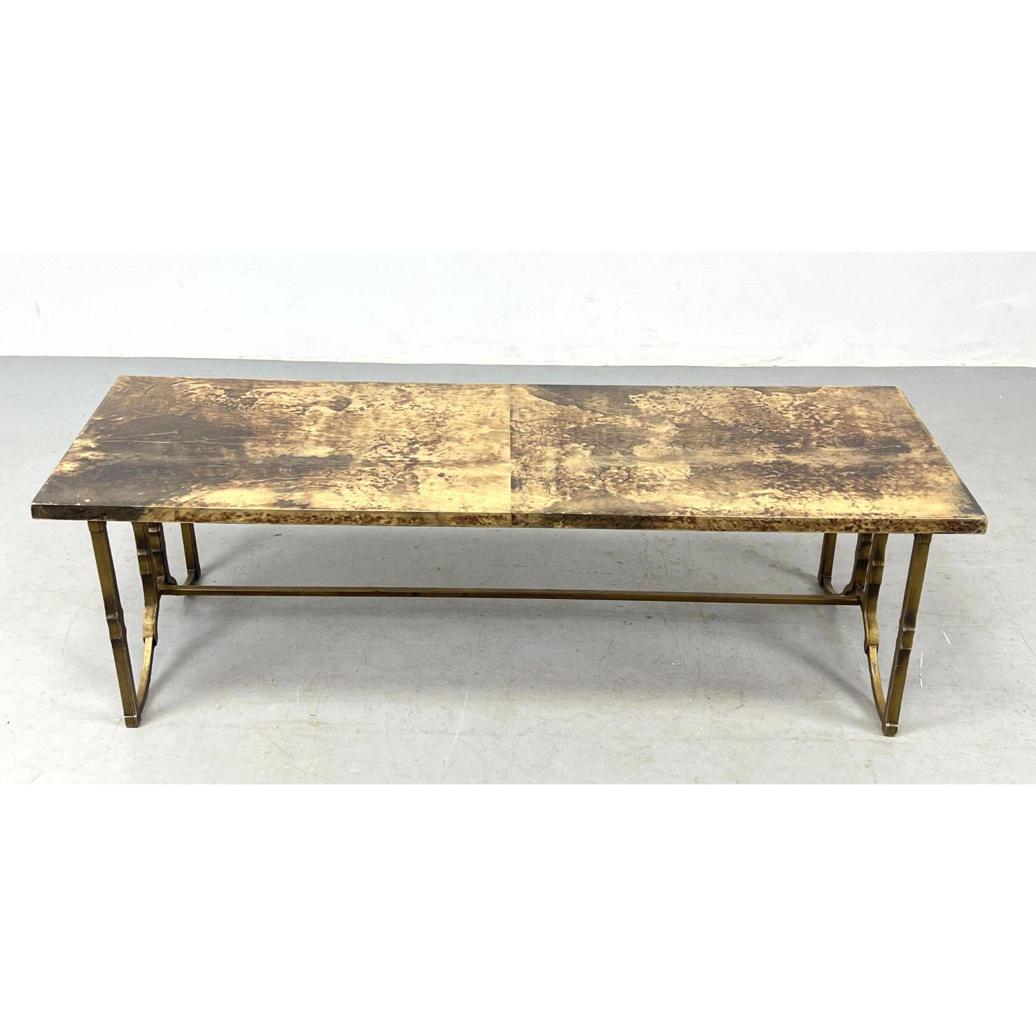 ALDO TURA Lacquered Goatskin