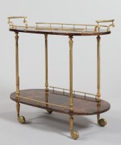 Aldo Tura Serving Trolley Race