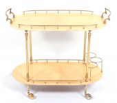 ALDO TURA TWO TIER BAR CART Al