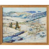 ALDRO HIBBARD, OIL ON CANVAS A