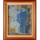 ALEKOS FASSIANOS, GOUACHE ON P