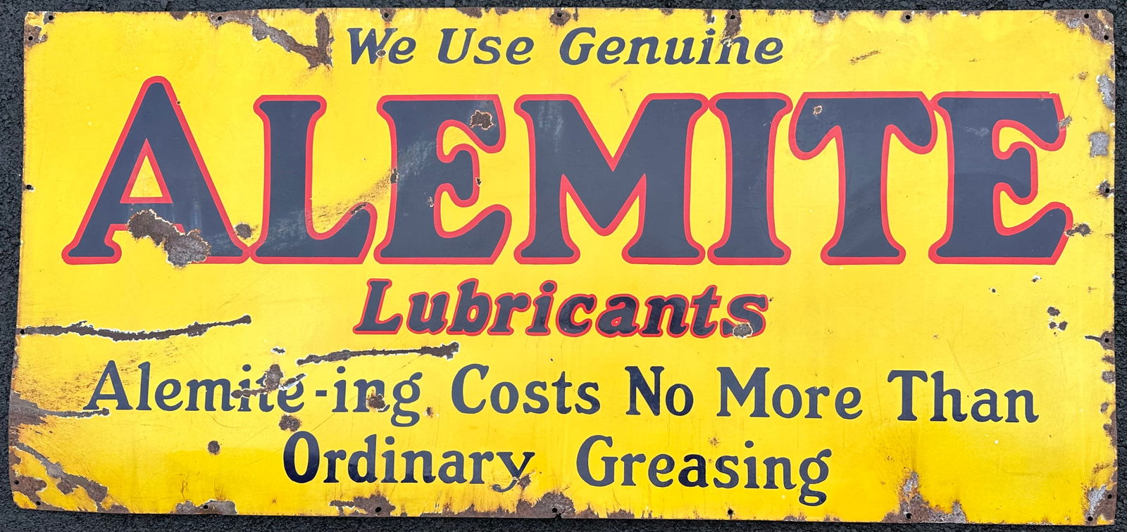 ALEMITE LUBRICANTS SINGLE SIDED