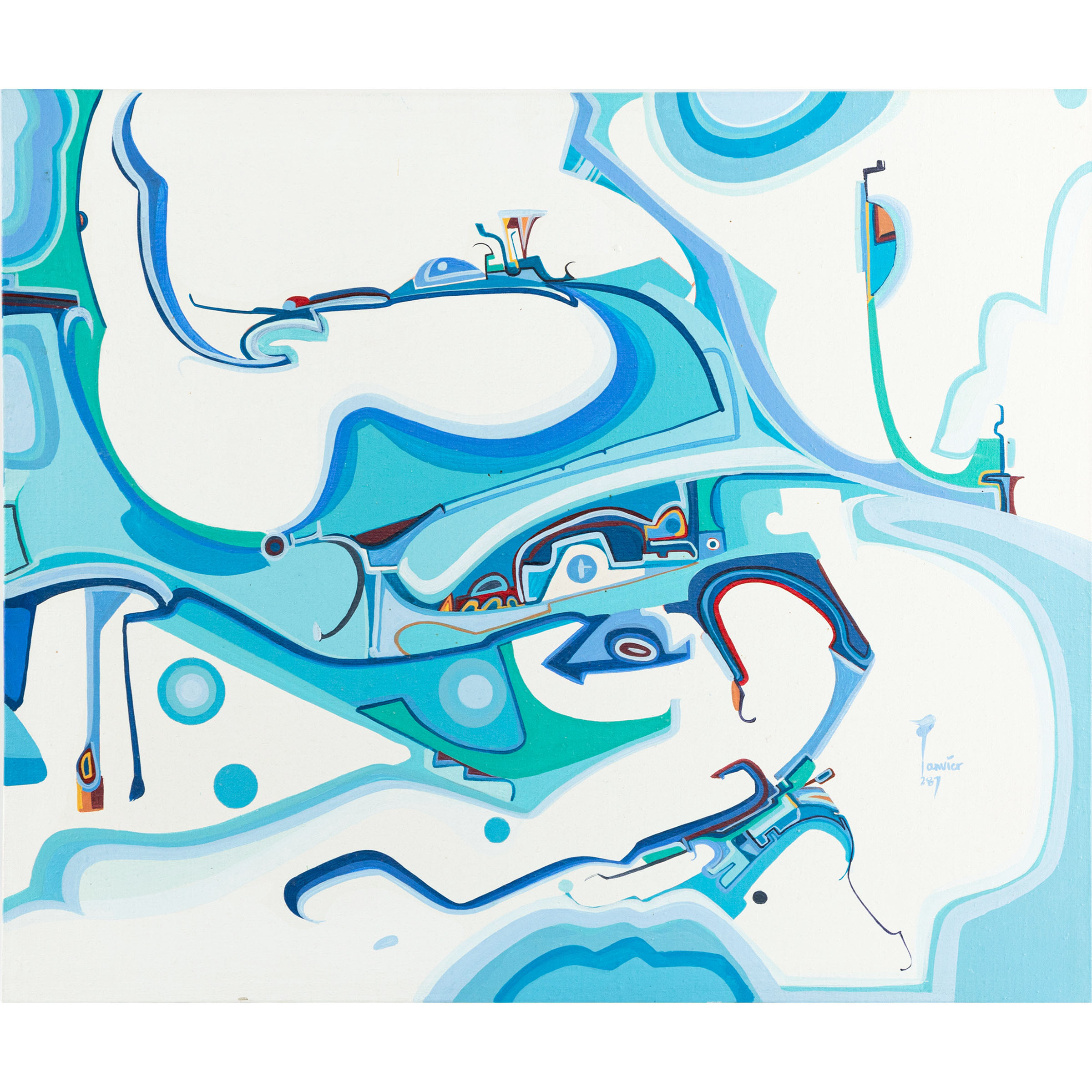 ALEX JANVIER (b. 1935),