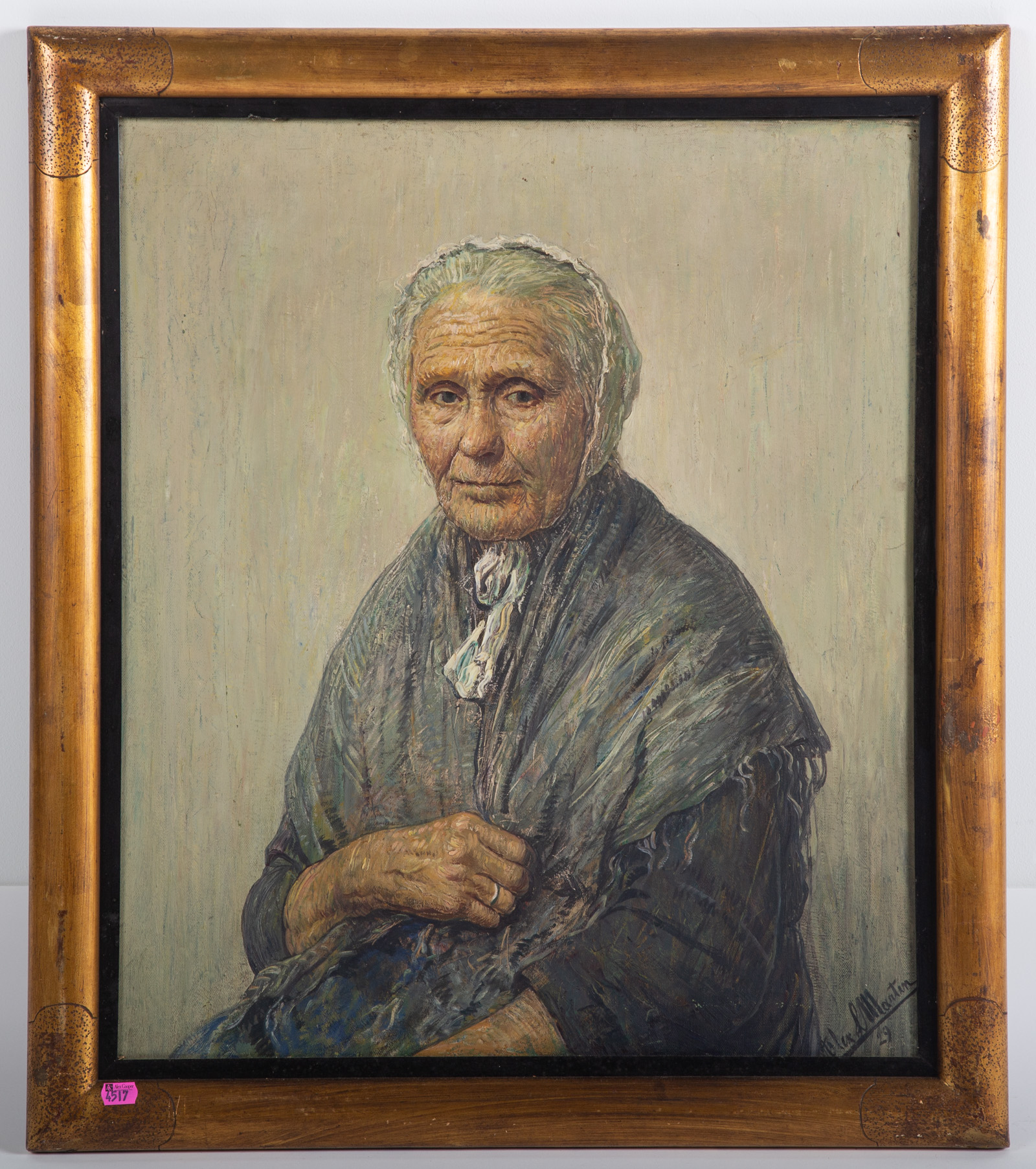 ALEX MARTIN. PORTRAIT OF AN ELDERLY