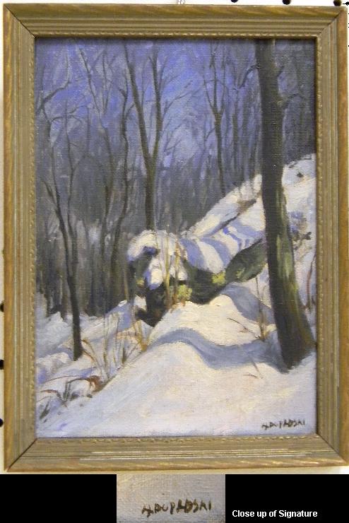 Alex Poplaski (1906-1988)  oil on
