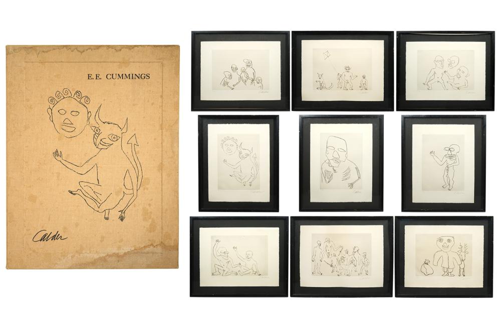 ALEXANDER CALDER 9 ETCHINGS &