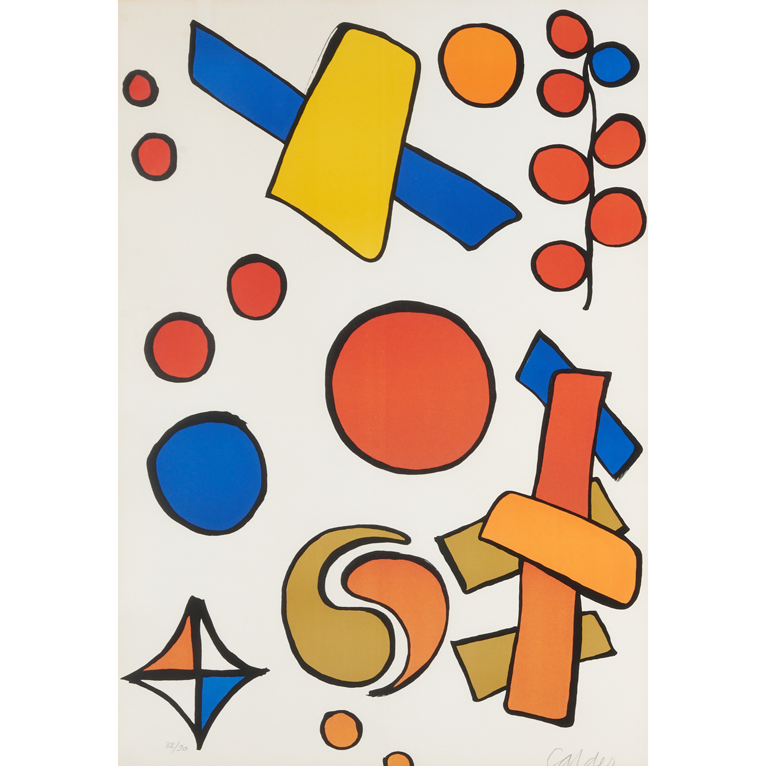 ALEXANDER CALDER, COLOR LITHOGRAPH,
