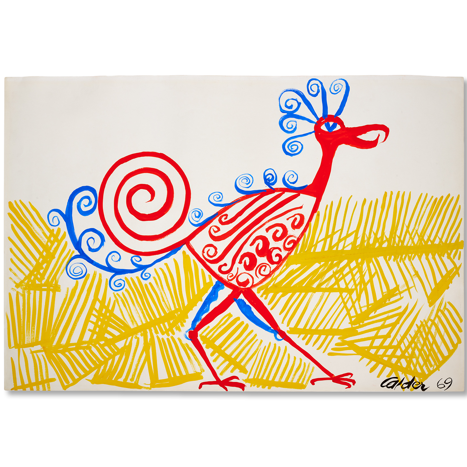 ALEXANDER CALDER, GOUACHE ON PAPER,