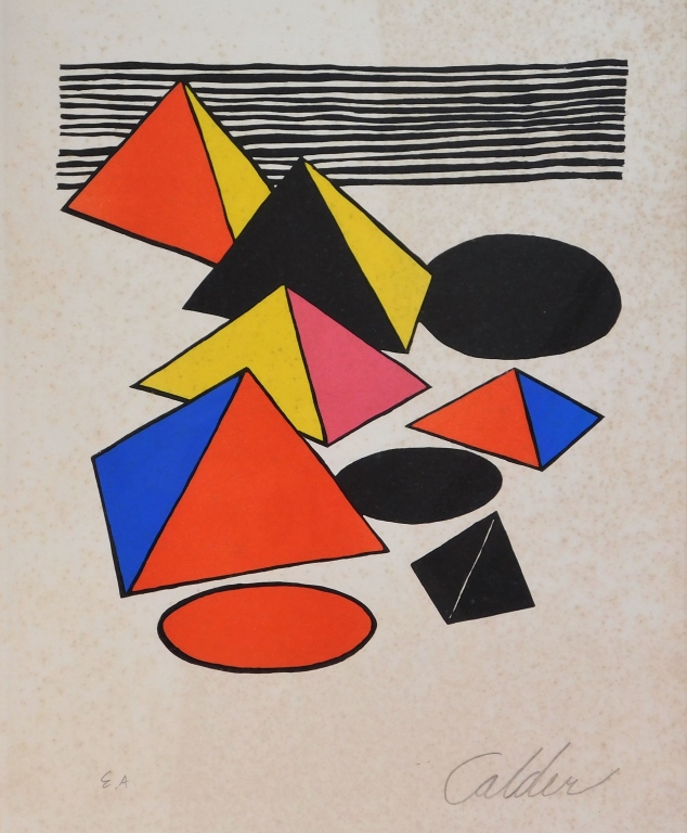 ALEXANDER CALDER PENCIL SIGNED