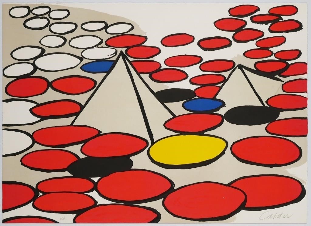 ALEXANDER CALDER SIGNED ARTIST'S